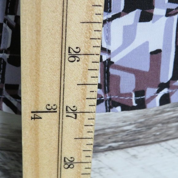 Ninety*‎ Women's Elastic 1/2 Sleeve Button Down Tie Waist Blouse~ Size 1X - Picture 9 of 10